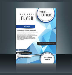 Polygonal Blue Business Flyer