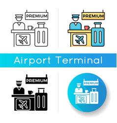 Premium Airplane Reservation Icon Luxury Lounge