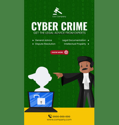 Cyber Crime Get The Legal Advice Portrait Design