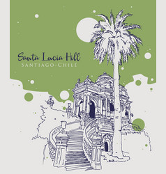 Drawing Sketch Santa Lucia Hill