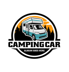 Rv Camping Car Campervan Logo