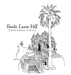 Drawing Sketch Santa Lucia Hill