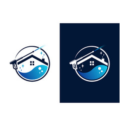 House Pressure Washing Logo Or Icon