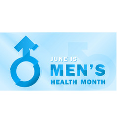 A Banner For National Month Mens Health