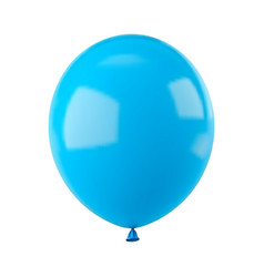 Blue Balloon On White Background