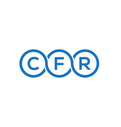 Cfr Letter Logo Design On White Background