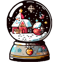 Christmas Globe With Winter House