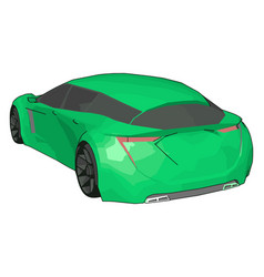 Green Lamborghini Gallardo On White Background