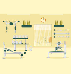 Sport Gym Interior Workout Press And Abs Equipment