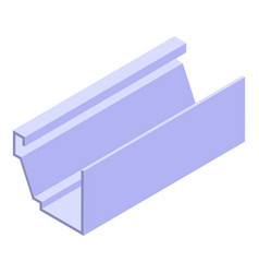 Trough Gutter Icon Isometric Style