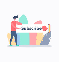 Video Blog Subscribe Concept