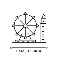 Singapore Flyer Linear Icon