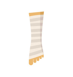 Foot Bandage Icon Flat Accident Injury