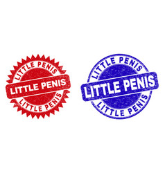 Little Penis Rounded And Rosette Stamps