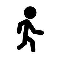 Slowly Walking Person Silhouette Icon