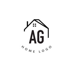 Initial Letter Ag Home Creative Logo Design