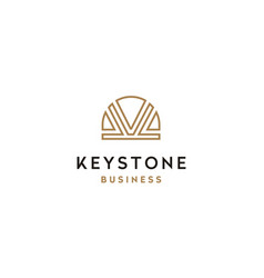 Initial Letter K Keystone Architecture Logo