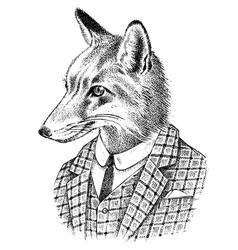 Fox Dressed Up In Suit Aristocrat Or Old