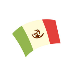 Mexican Flag Free Form Style Icon Design