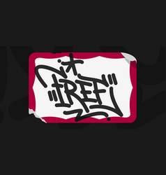 Abstract Graffiti Style Sticker With Some Street