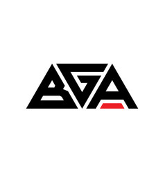 Bga Triangle Letter Logo Design With Triangle