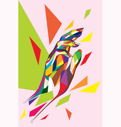 Colorful Polygonal Hand