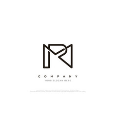 Initial Letter Mr Or Rm Logo Design