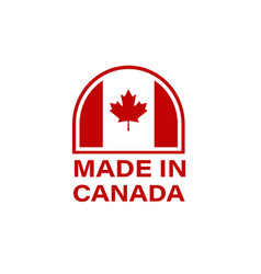 Made In Canada Label Stamp Or Logo