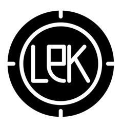 Albanian Lek Coin Icon Graphic For Web Ui And App