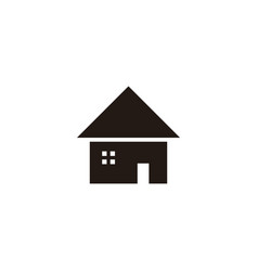 Home Village Property Geometric Symbol Simple Logo