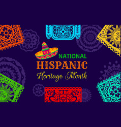 Papel Picado Flags Of National Hispanic Heritage