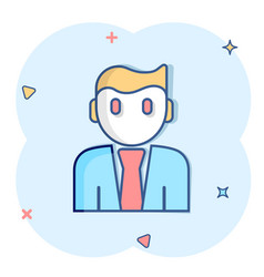 People Communication Icon In Comic Style