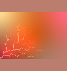 Abstract Orange Thunder Light Power Spark