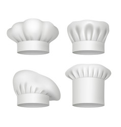 Chef Hats Realistic Professional Culinary