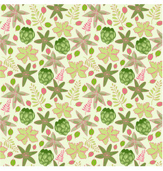 Tiny Tahitian Floral Repeat Print Pattern