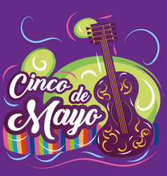 Traditional Mexican Guitar Cinco De Mayo Poster