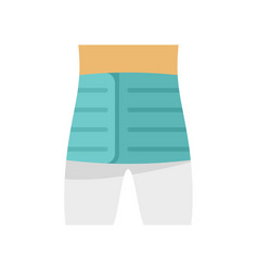 Back Body Bandage Icon Flat Patient Injury