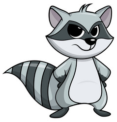 Angry Raccoon Character Cartoon Clip Art