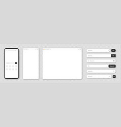 Smartphone Blank Internet Browser Window With