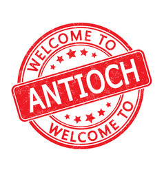 Welcome To Antioch Impression Of A Round Stamp