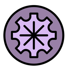 Api Gear System Icon Flat