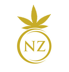 Letter Nz Marijuana Logo Cannabis Logo Sign