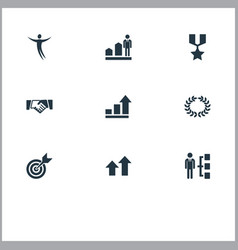 Set Of Simple Success Icons Elements Freeman