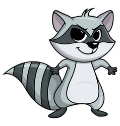 Evil Raccoon Character Cartoon Clip Art