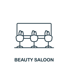 Beauty Saloon Icon Line Simple Icon For Templates