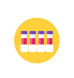 Complete Blood Count Test Lab Tubes Icon