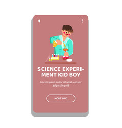 Learning Science Experimen Kid Boy