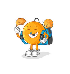 Paddle Ball Goes To School Cartoon Character