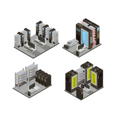 Data Center Isometric Compositions