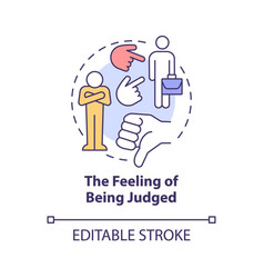 Feeling Of Being Judged Concept Icon